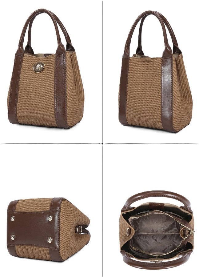 CHRISBELLA Stylish Handbag for Women & Girls - Faux Leather Fashionable Shoulder Sling Purse - Ladies Crossbody Bags and Detachable strap (Coffee) - Image 3